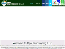 Tablet Screenshot of opallandscaping.com